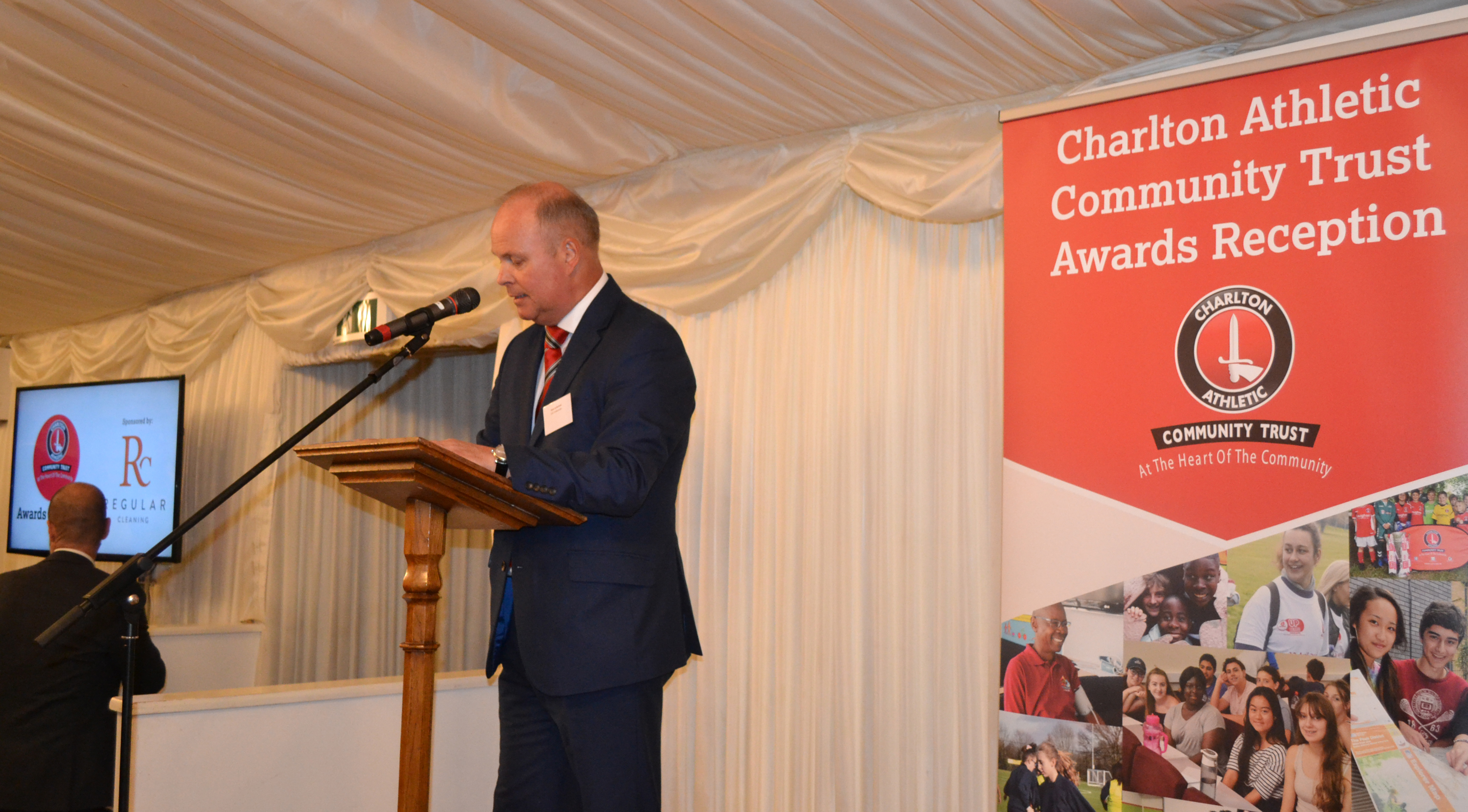 Image of Steve Sutherland presenting at the CACT Awards in 2019