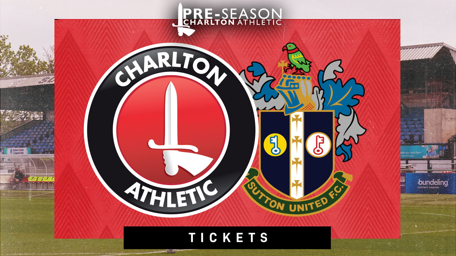 Tickets for the Addicks' trip to Sutton United are now on sale