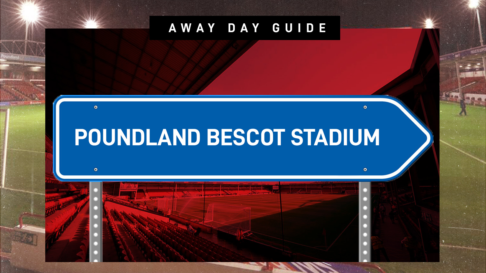 Poundland Bescott Stadium arrow