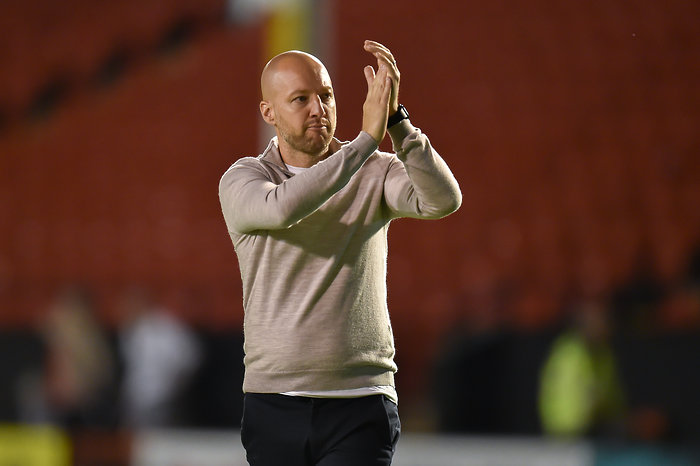 Garner clapping fans at Walsall
