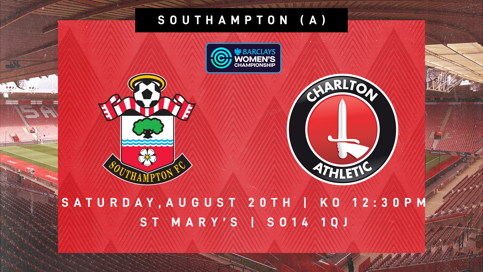 Southampton v Charlton graphic