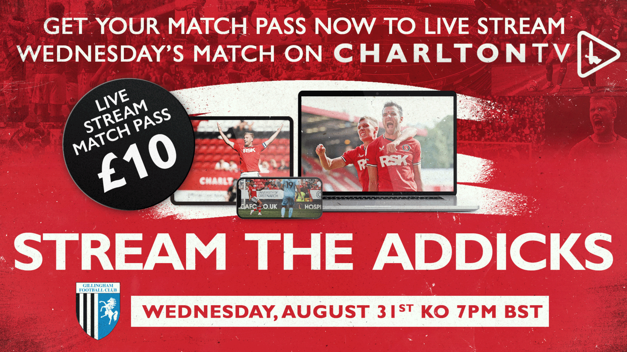 Watch Charlton v Gillingham live worldwide Charlton Athletic Football Club