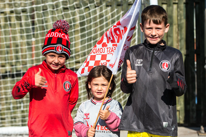 Young supporters at the Fleetwood game