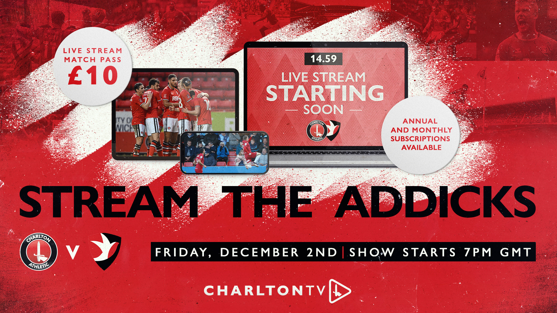 LIVE STREAM Watch Charlton v Cheltenham in the UK and worldwide