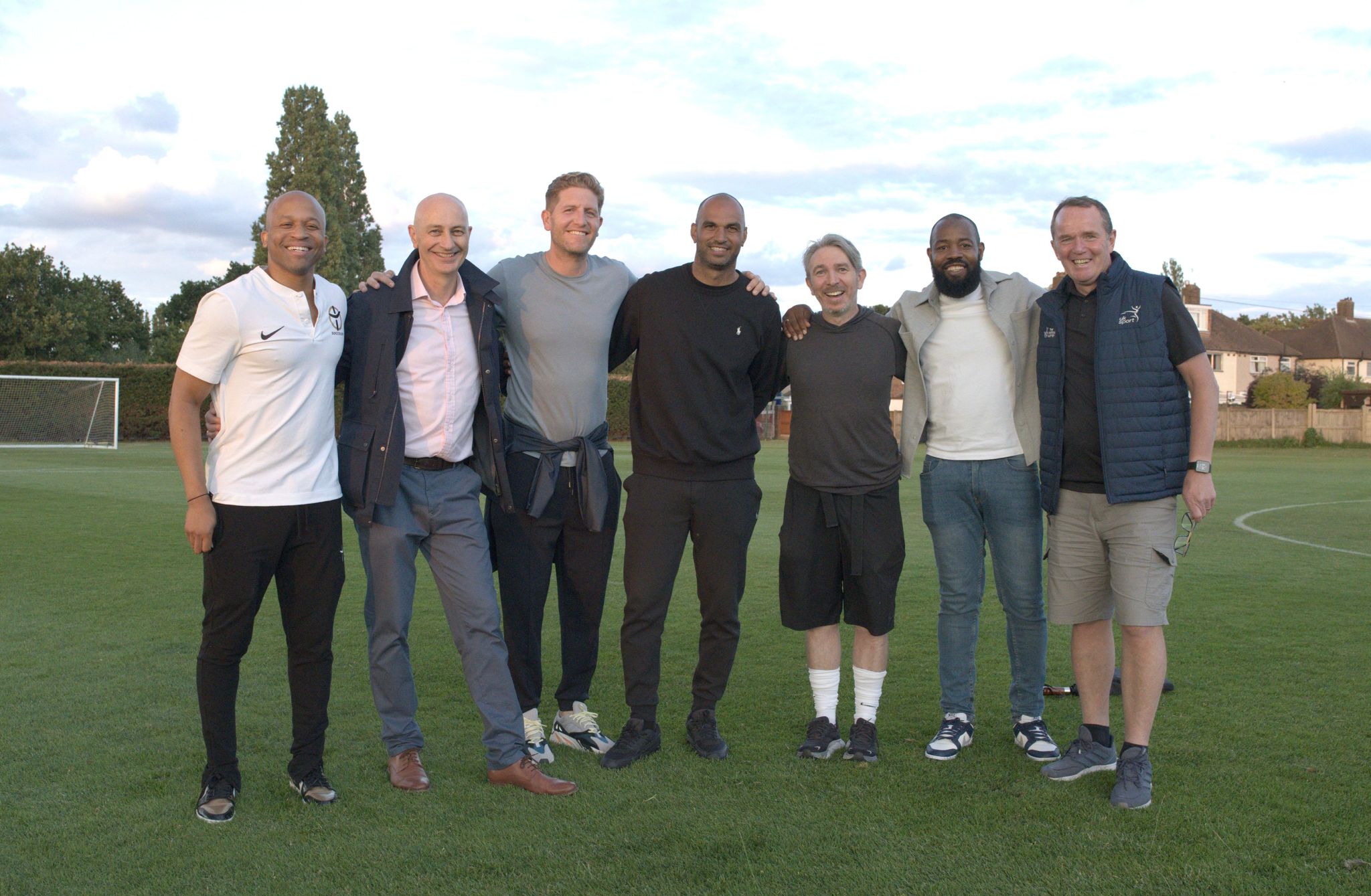 Former Charlton players at the game