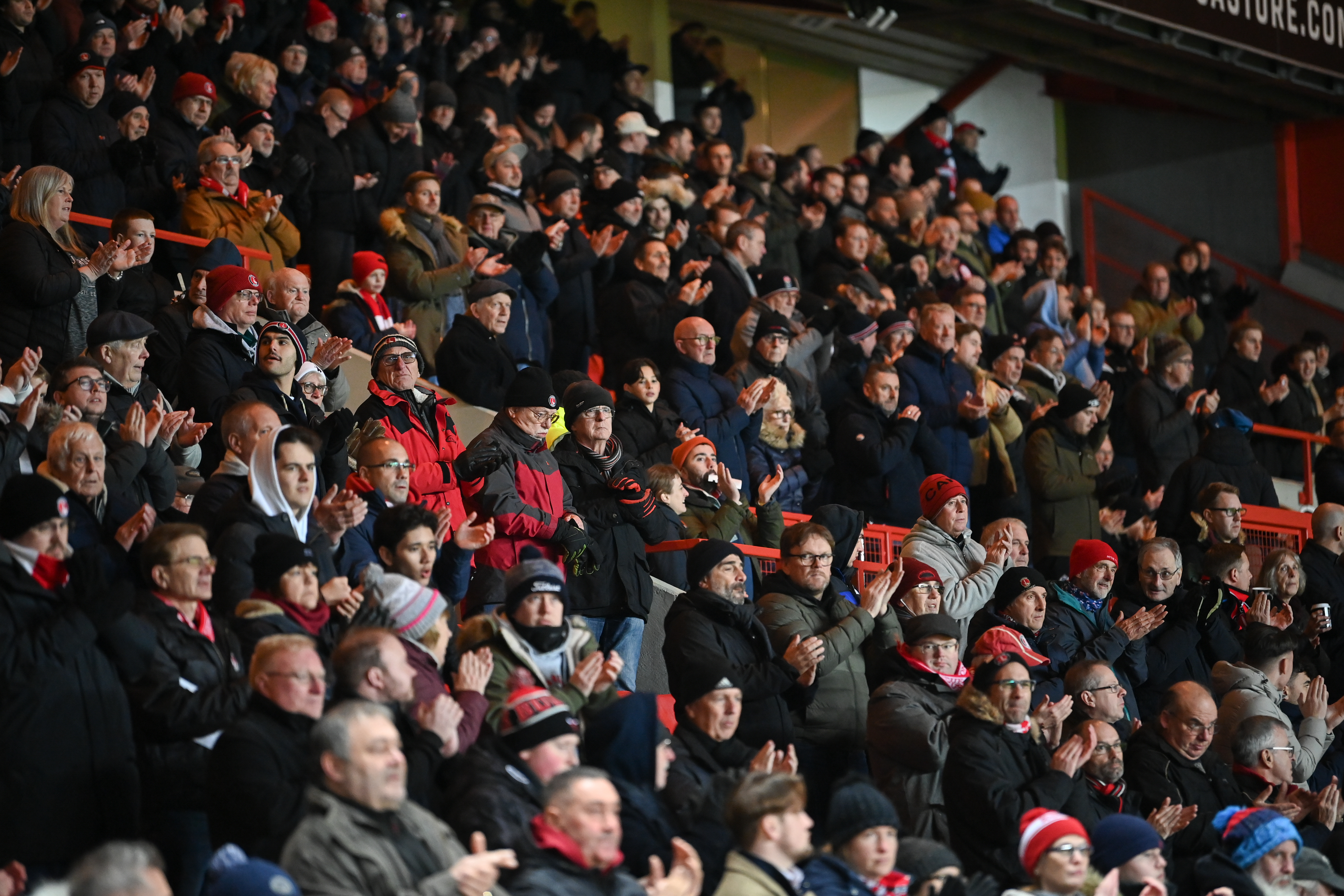 Fans at The Valley