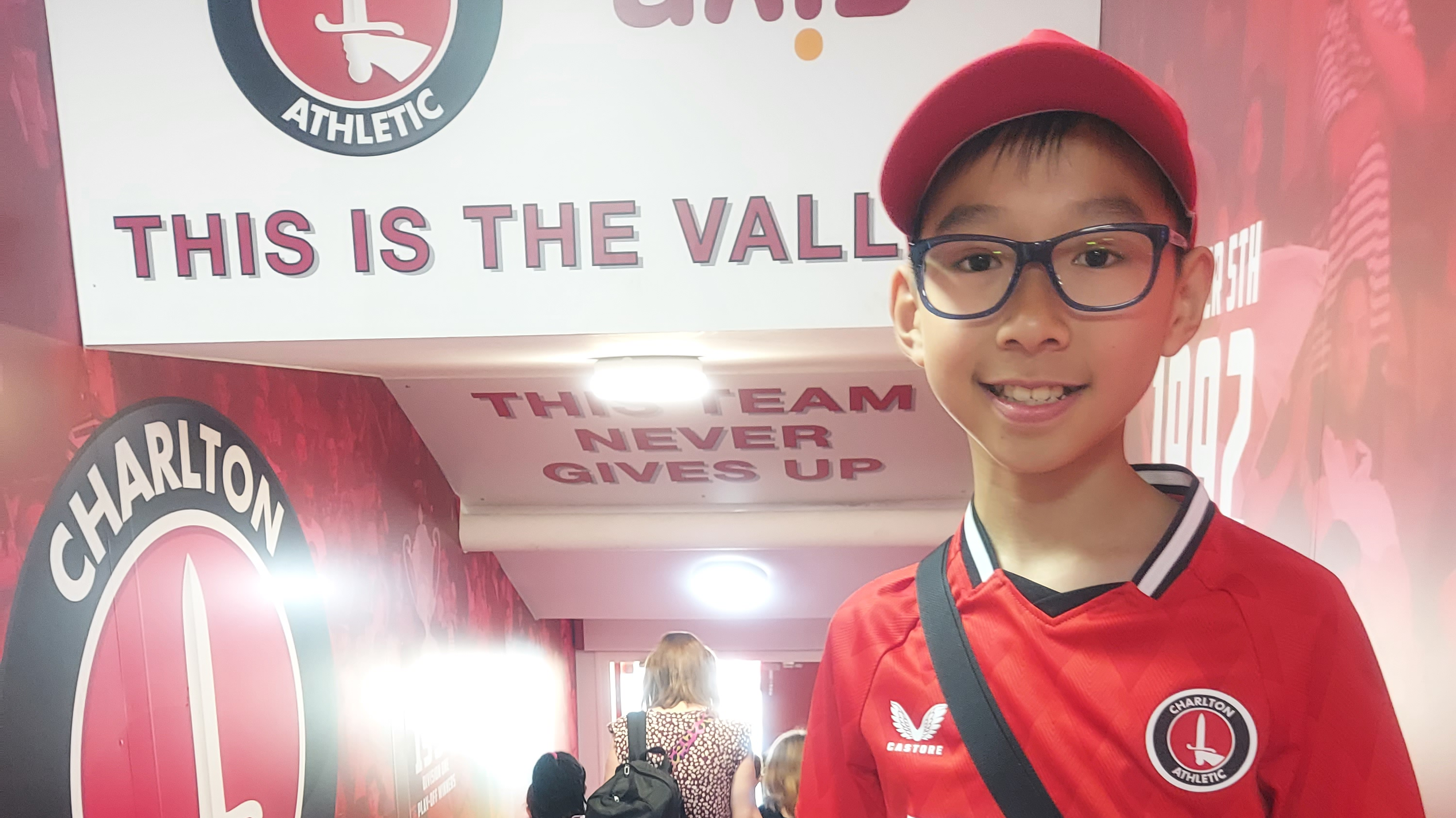 12-year-old Ethan Hui in the tunnel at The Valley