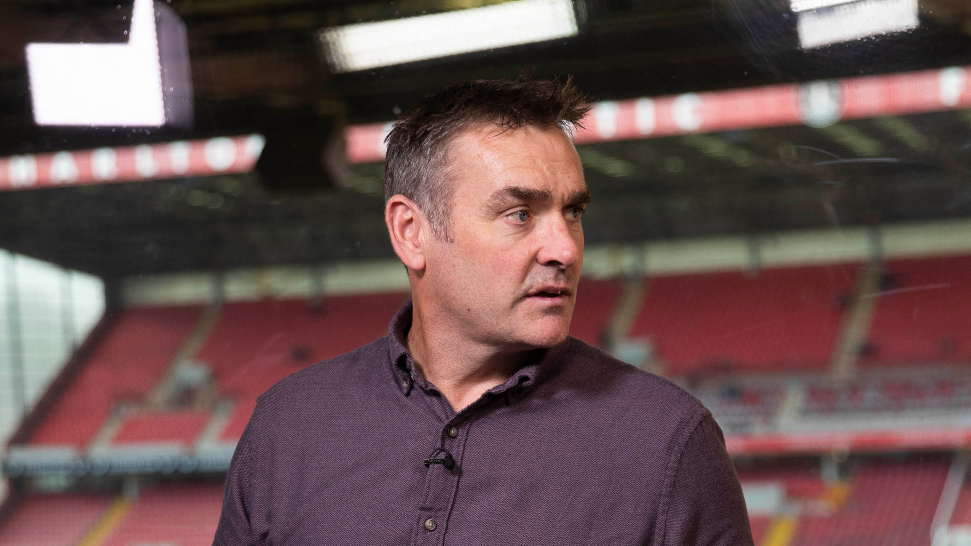 Steve Brown in the CharltonTV Studio before the Sky Bet League 1 match between Charlton Athletic and Bolton Wanderers at The Valley, London