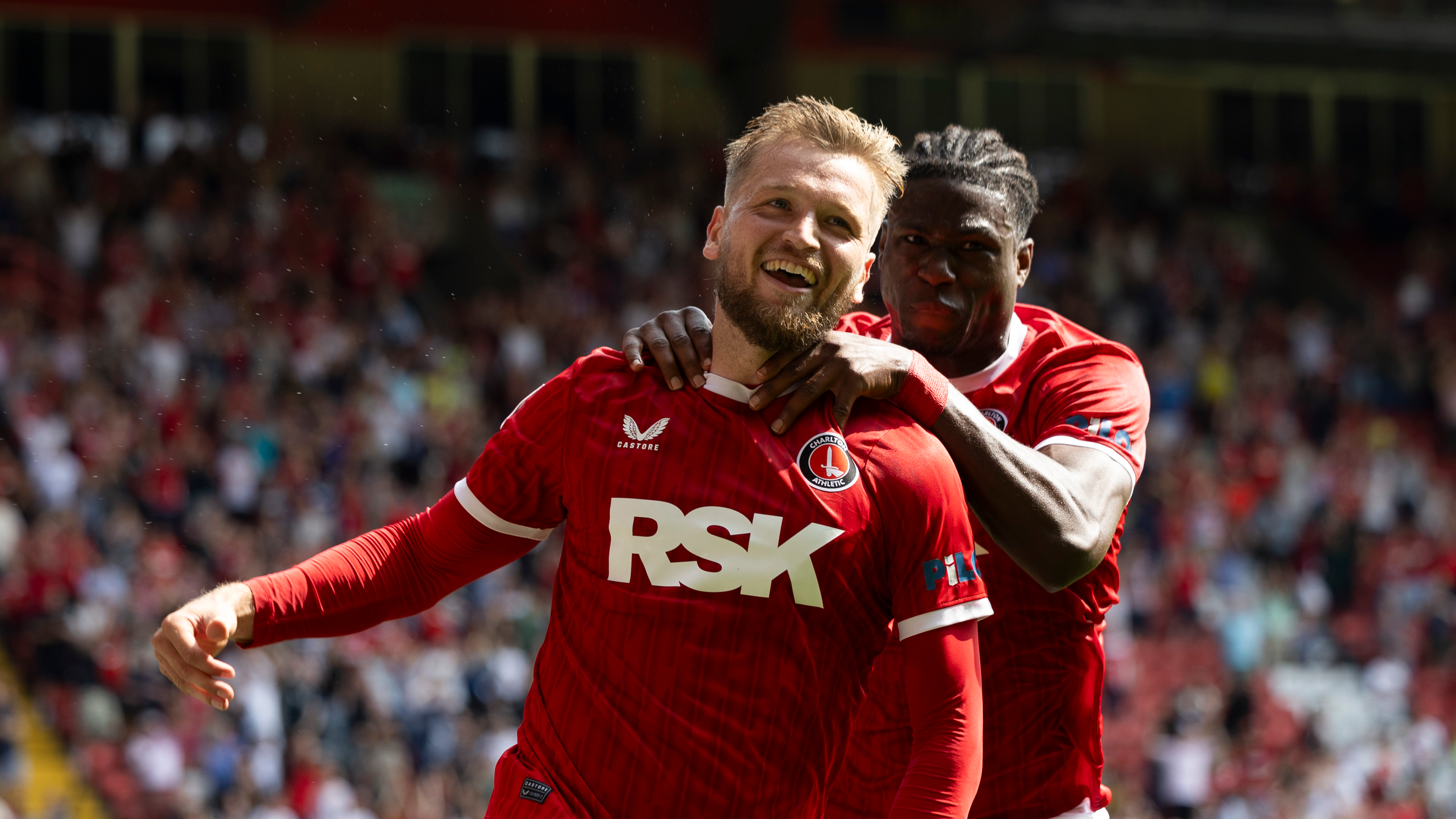 Luke Berry celebrates.