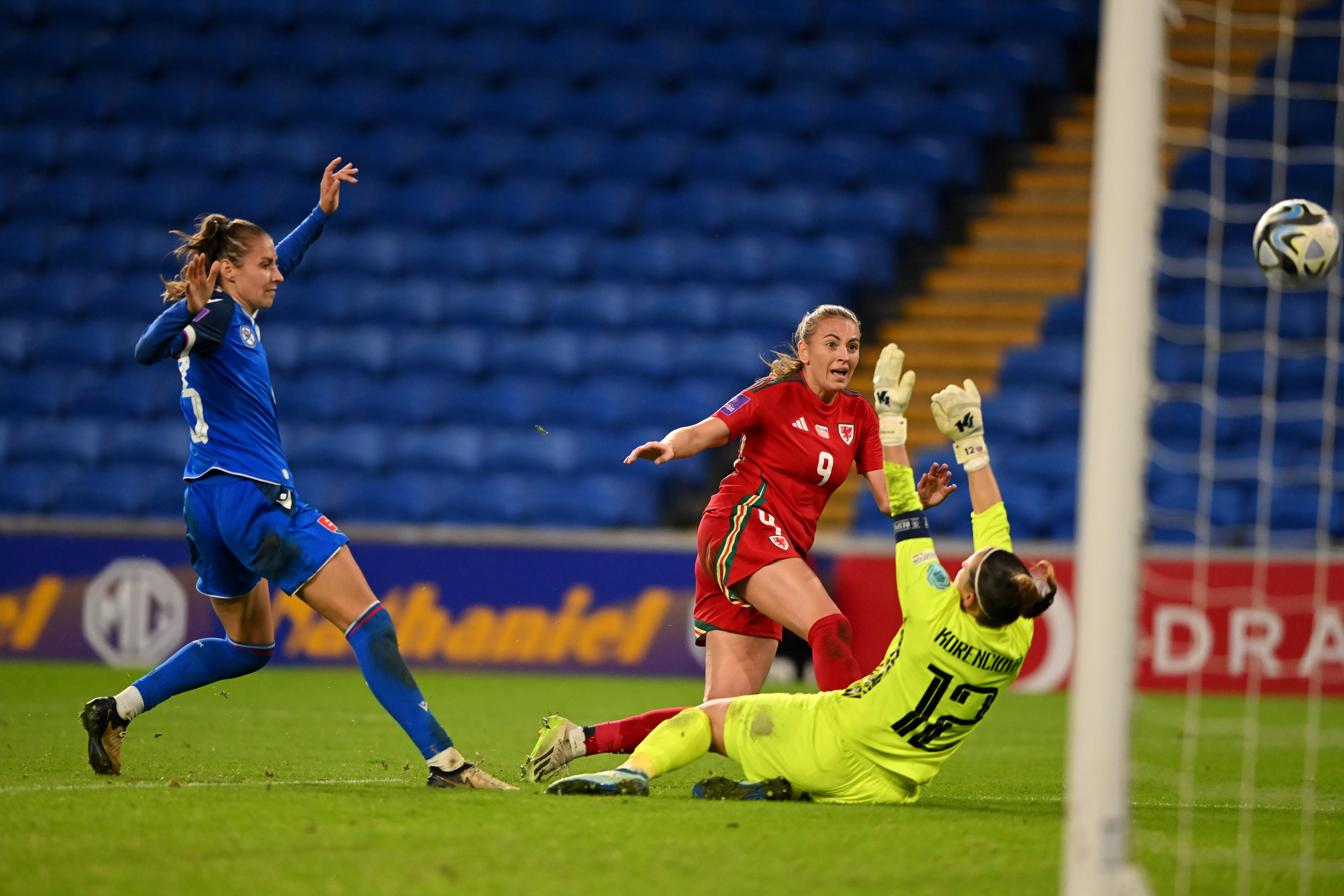 Kayleigh Barton on international duty