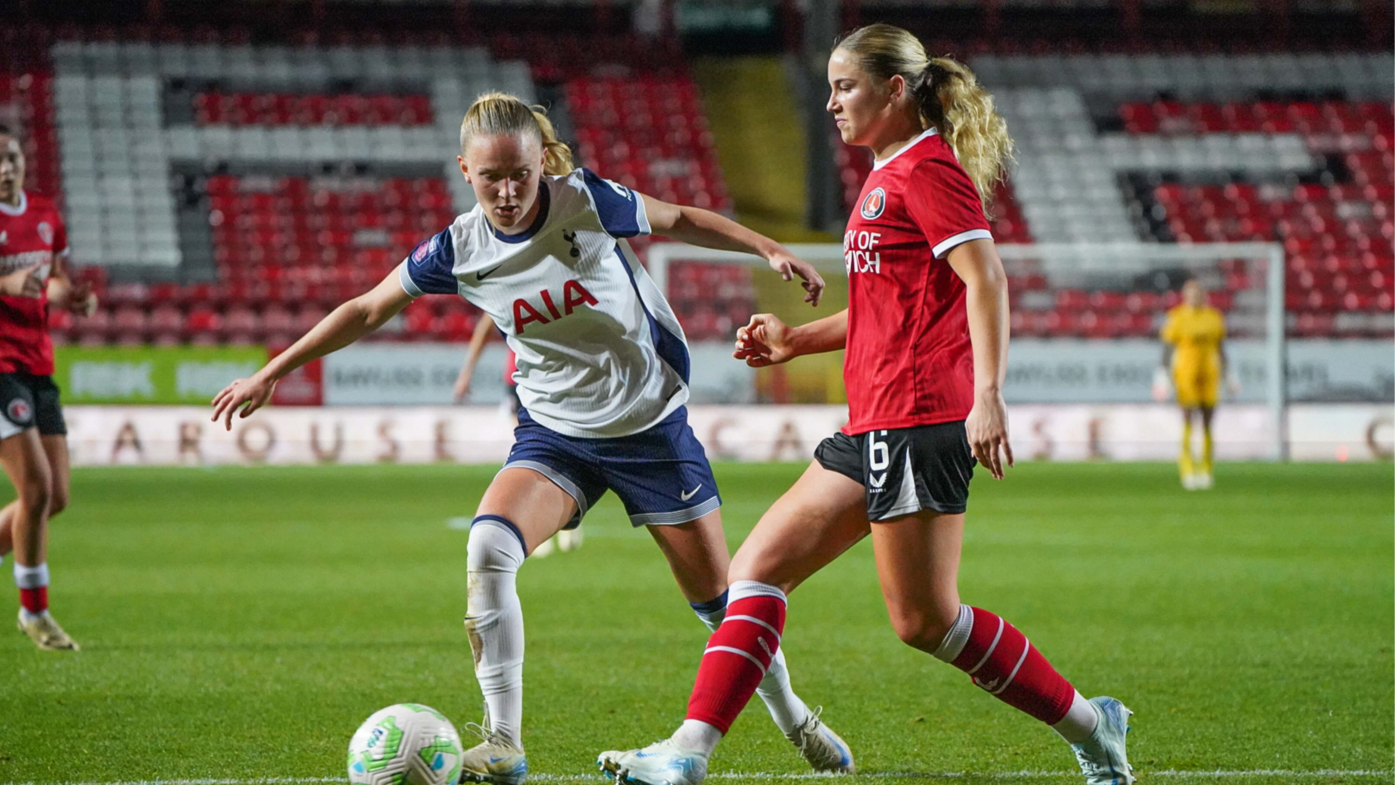 Pearse in the Tottenham game 