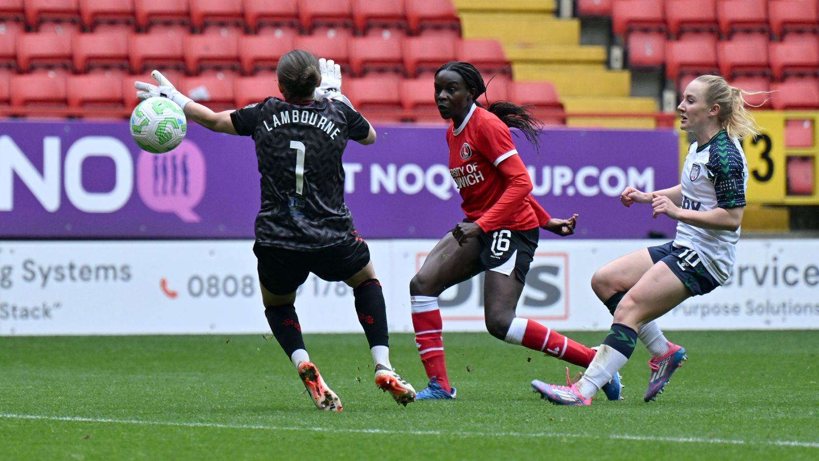 Karin scoring her goal