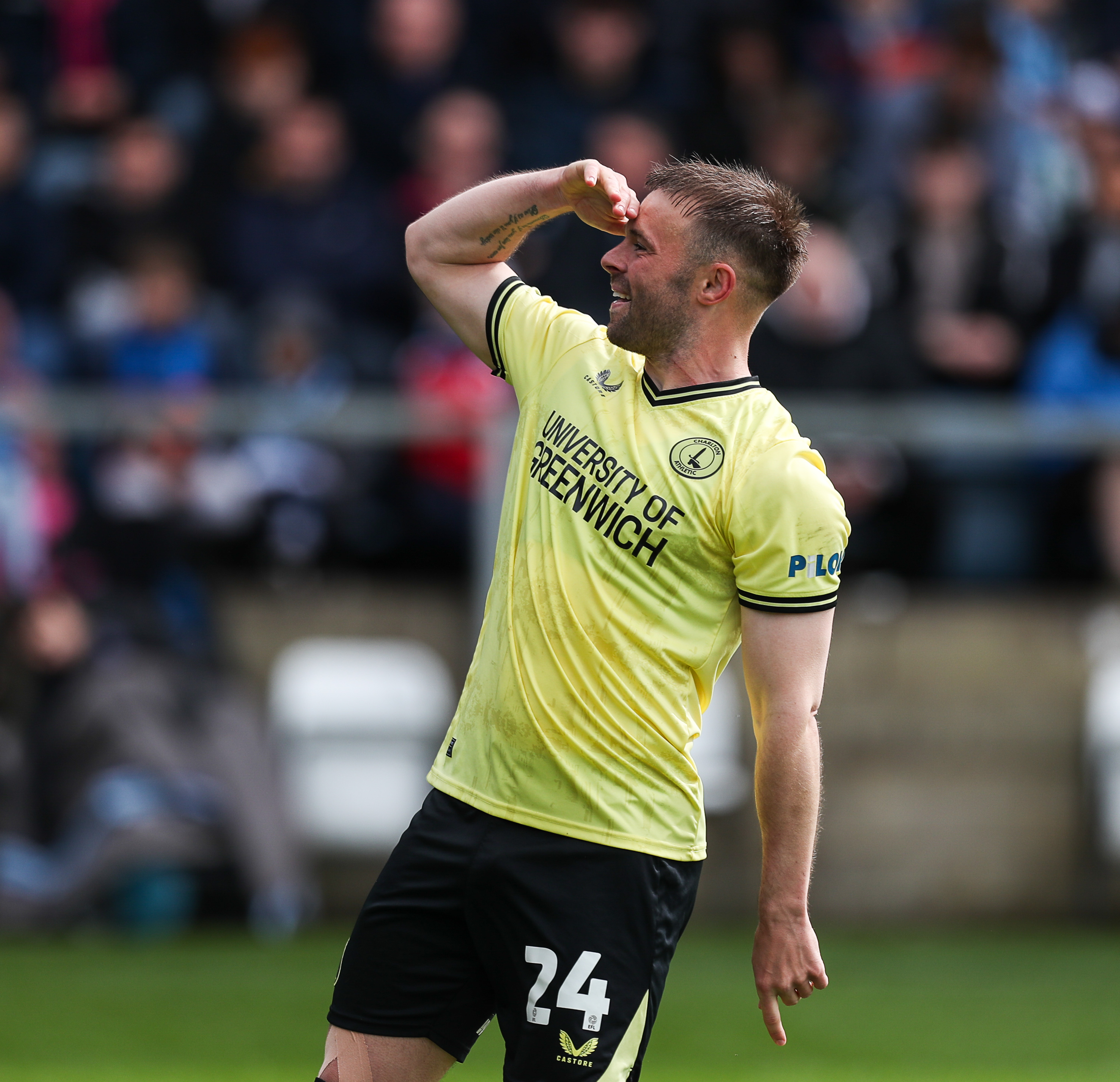 Matty Godden celebrates