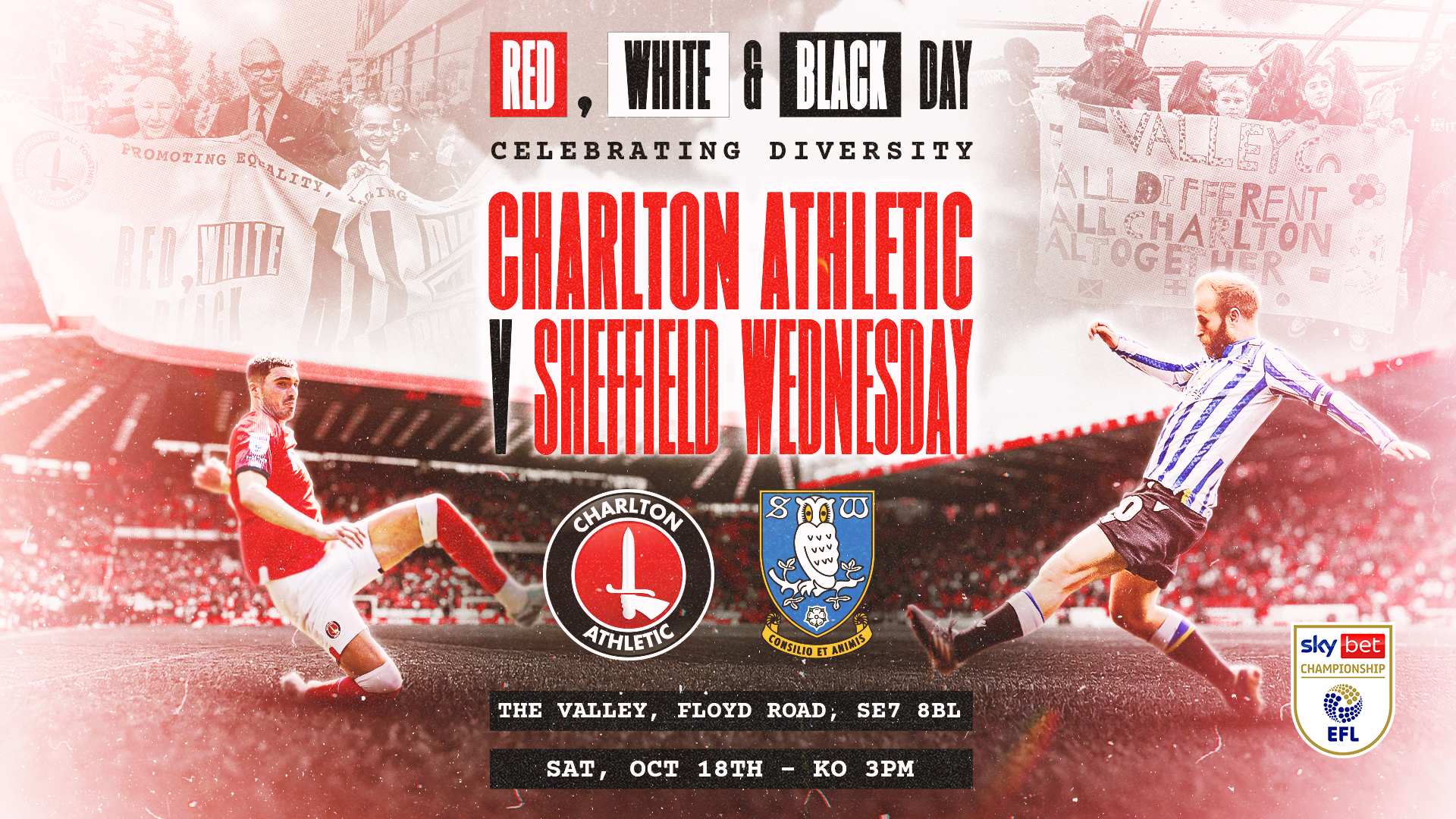 Charlton v Sheffield Wednesday poster