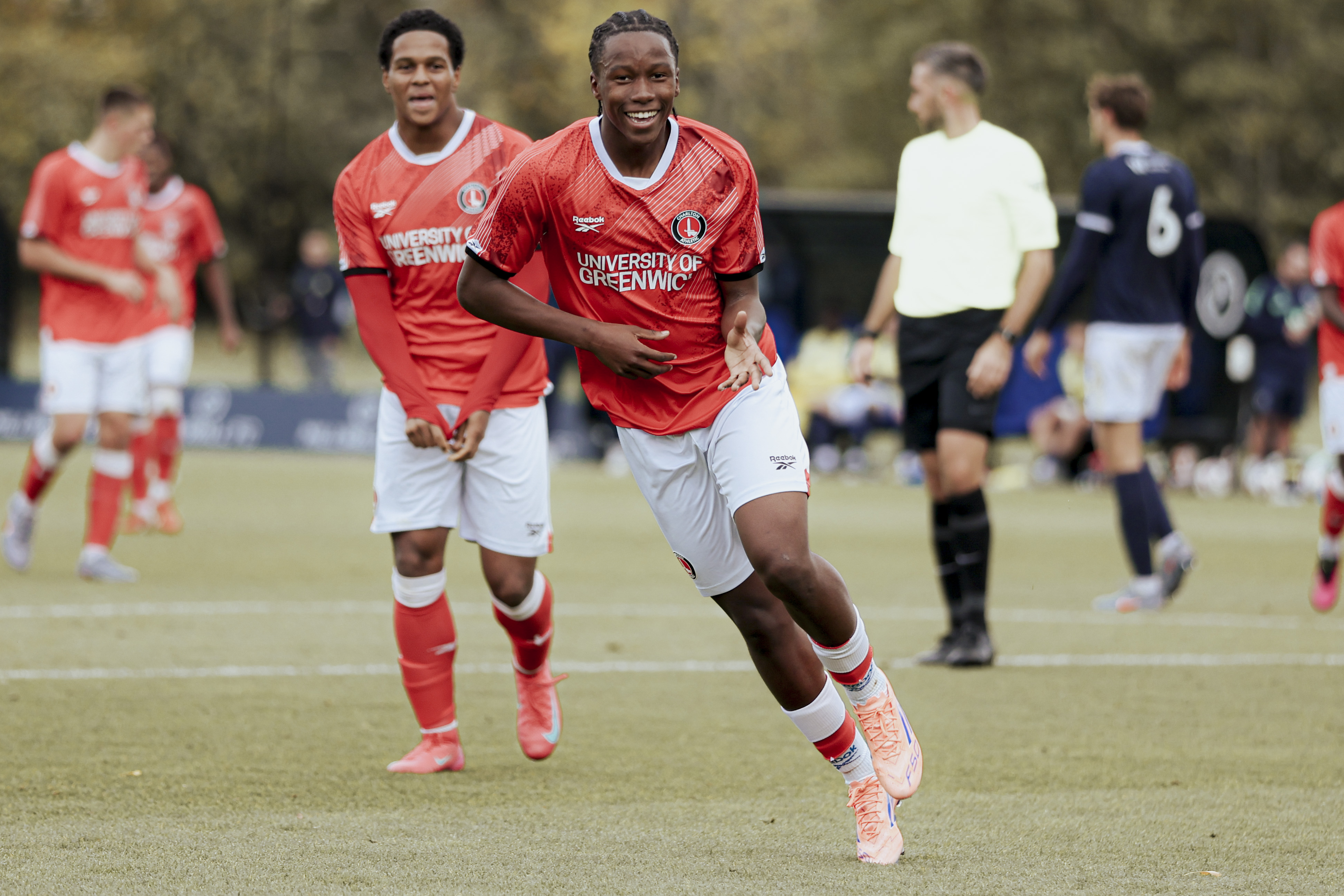 Ibrahim Fullah celebrates