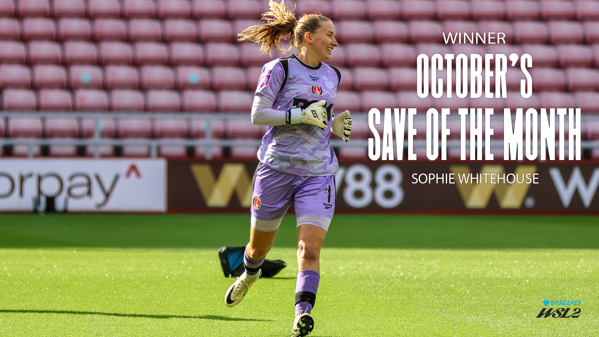 Sophie Whitehouse WSL Save of the Month Winner