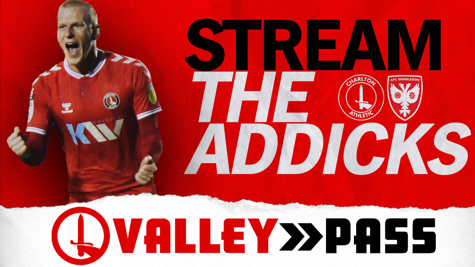Get your live streaming video pass for Charlton v AFC Wimbledon Charlton Athletic Football Club