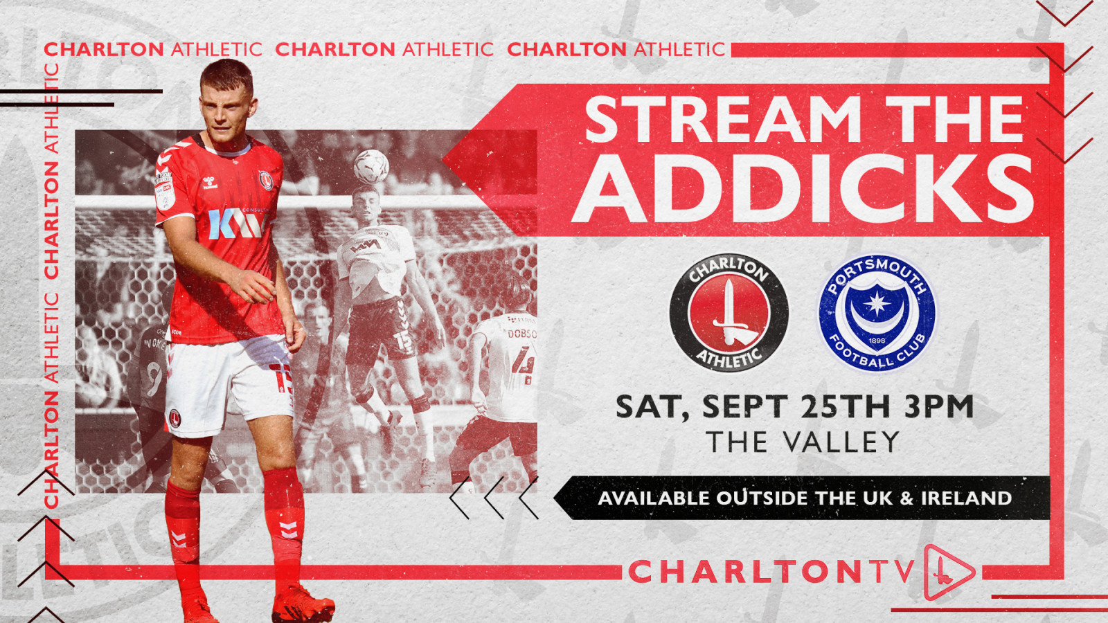 Watch Charlton V Portsmouth outside the UK and Ireland Charlton Athletic Football Club
