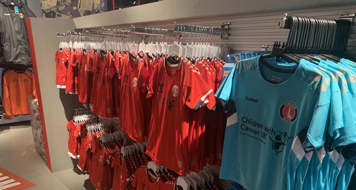 Charlton store football shop