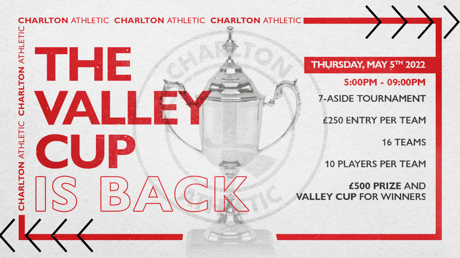 VALLEY CUP, Enter your seven-a-side team & be crowned champions of SE7!
