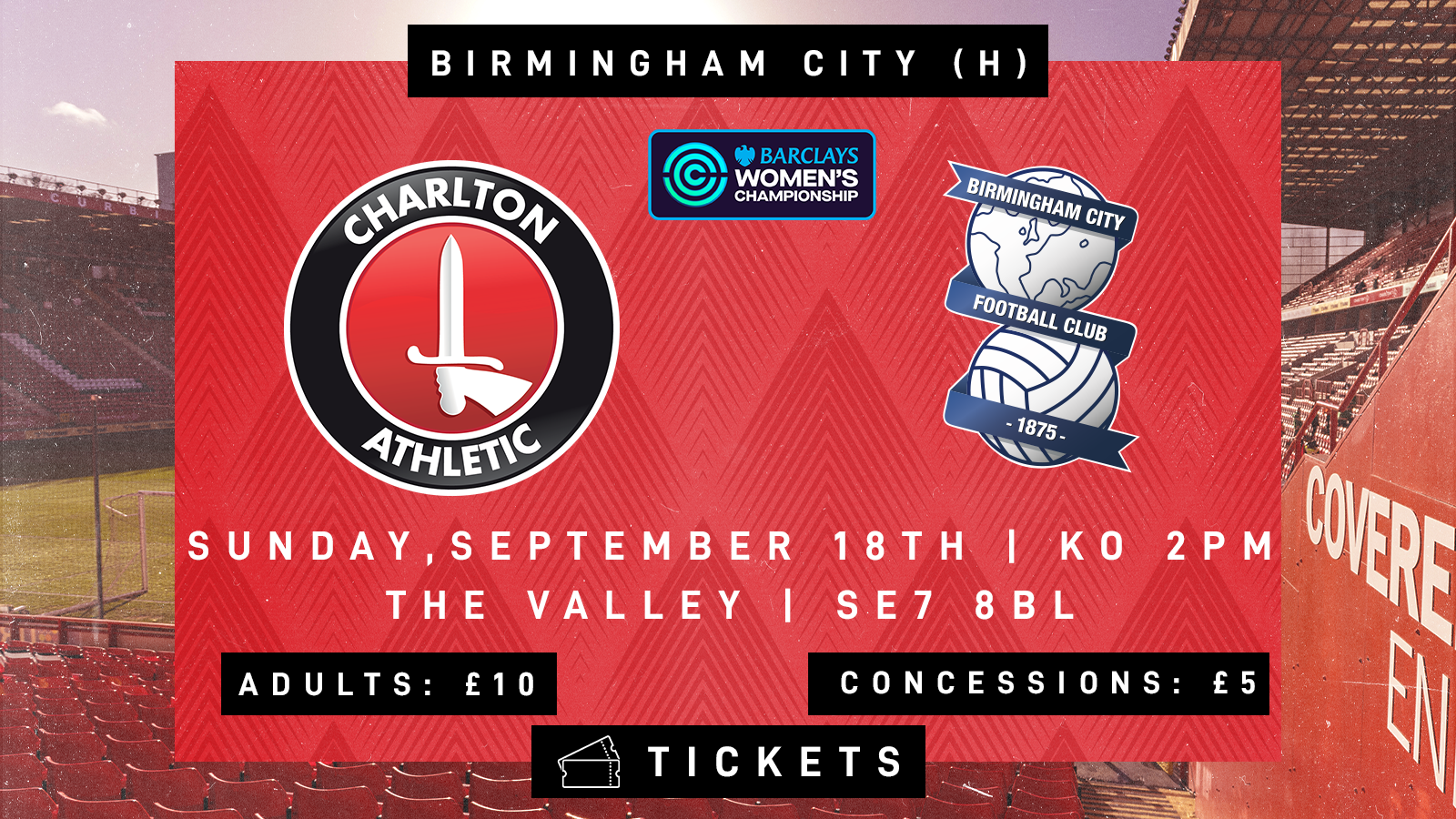 Charlton v Birmingham graphic 