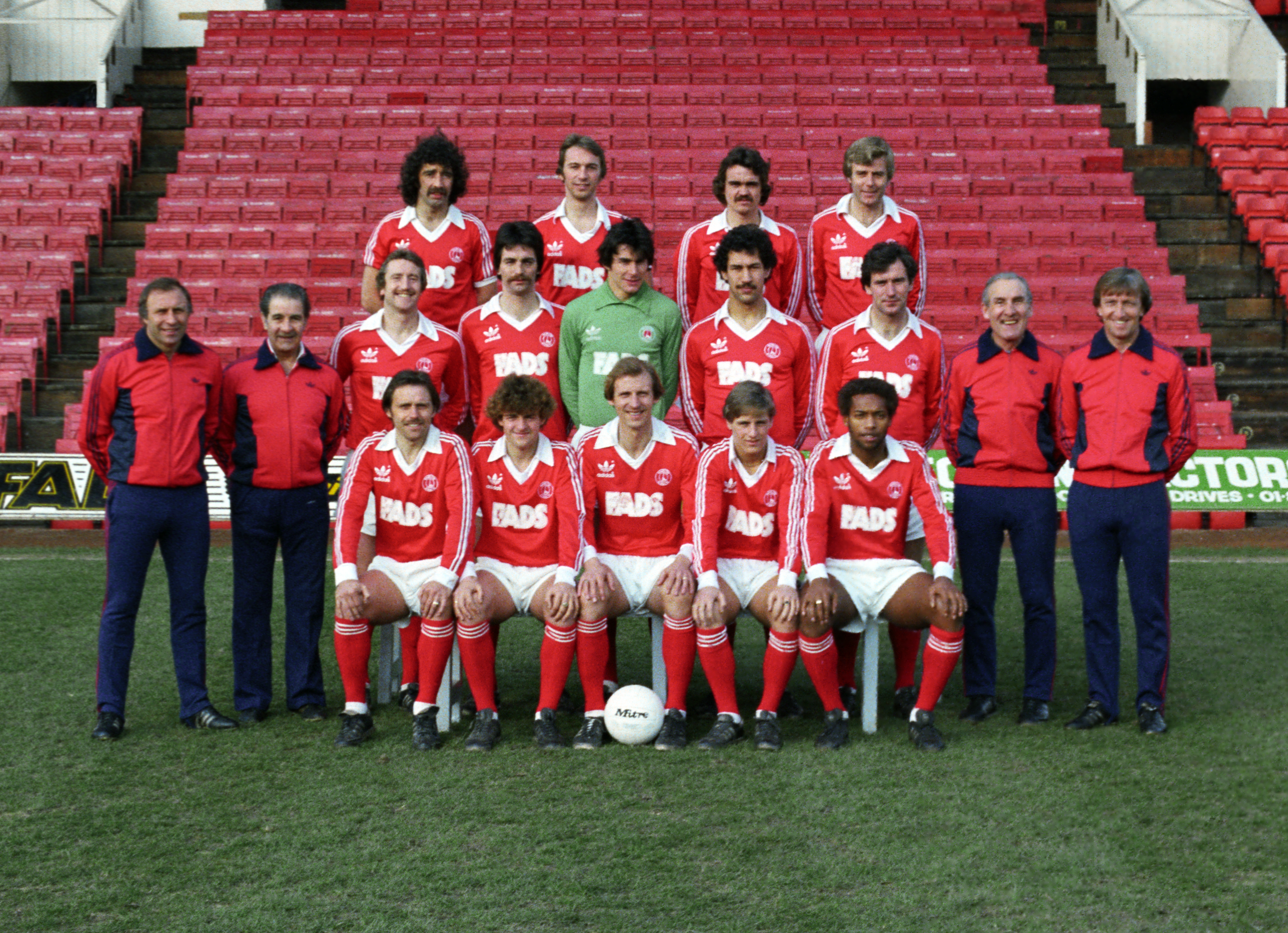 The Charlton squad photographed midway through the 1980/81 campaign
