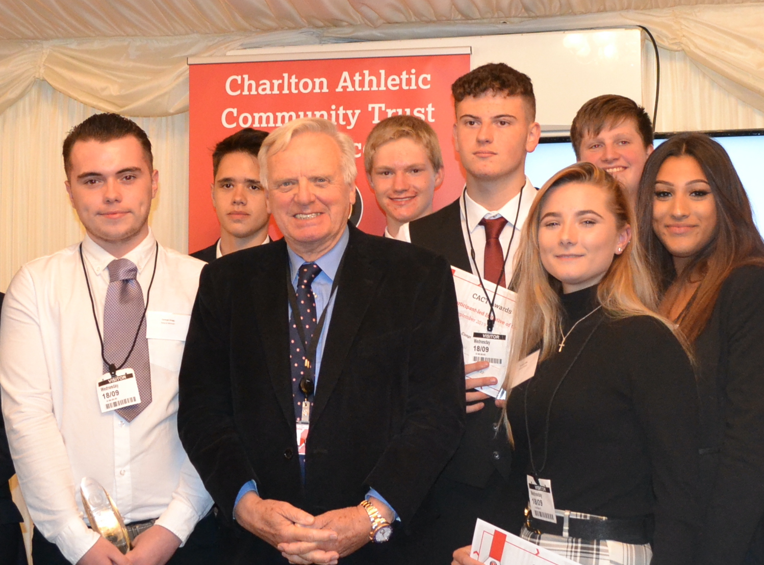 Lord Michael Grade of Yarmouth CBE with NCS participants