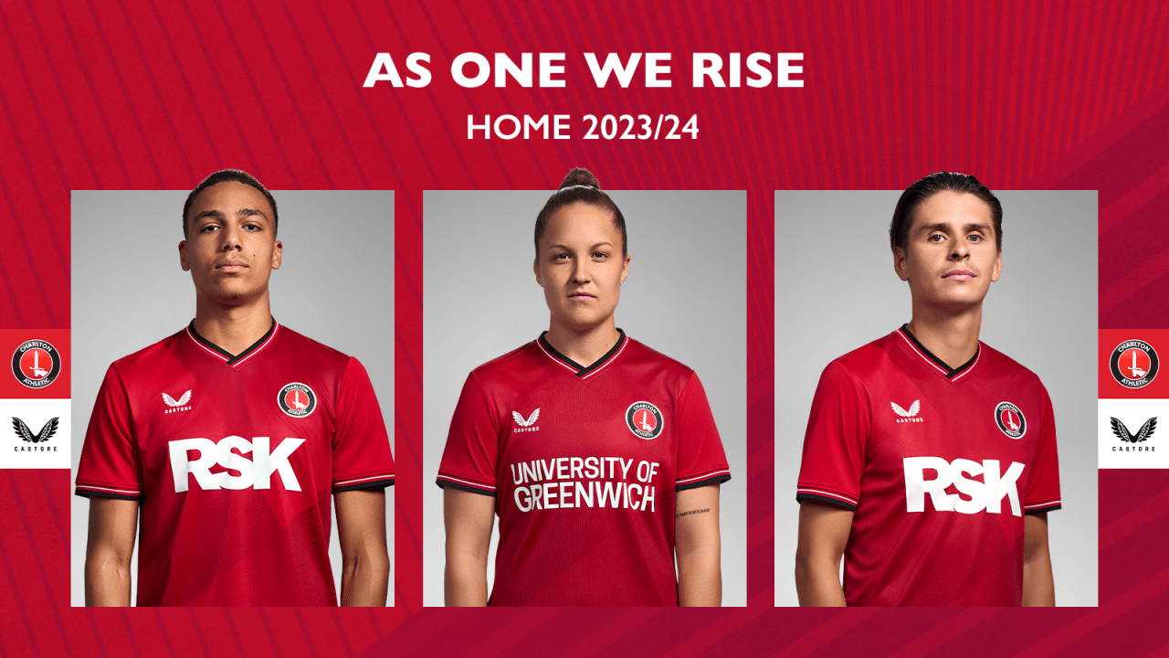 Charlton and Castore launch 2023/24 home kit | Charlton Athletic ...