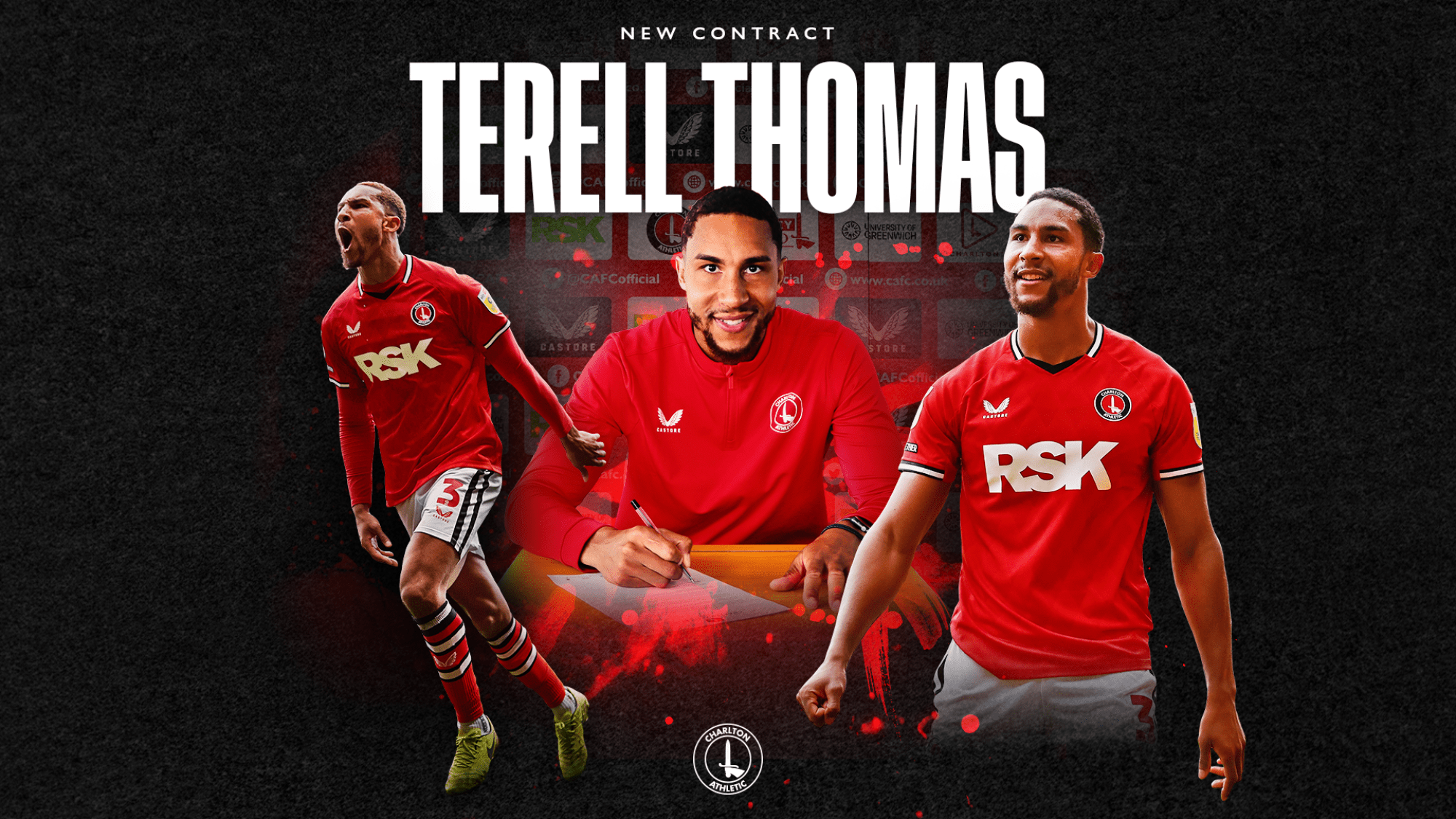 Terell Thomas signs new contract Charlton Athletic Football Club