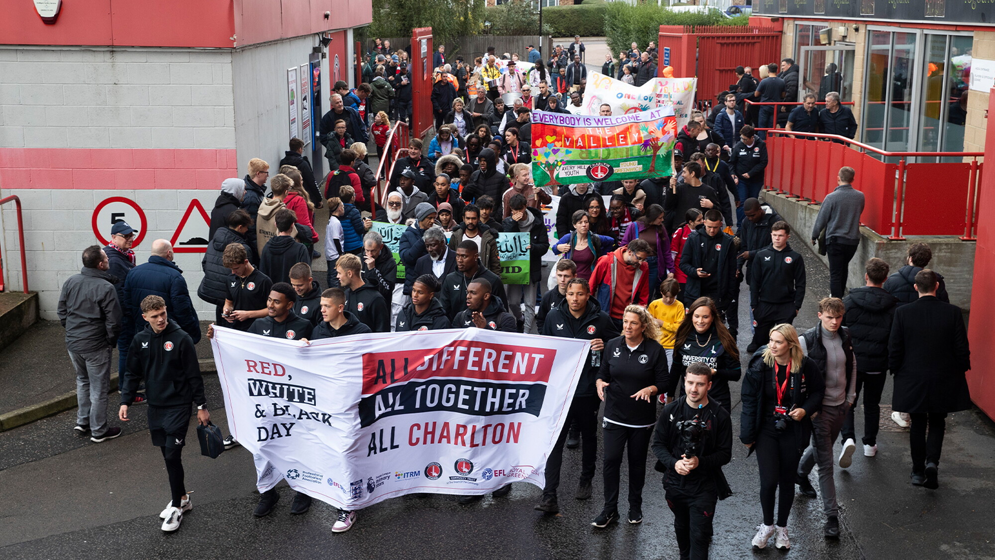 Celebrating Red, White and Black Day Charlton Athletic Football Club