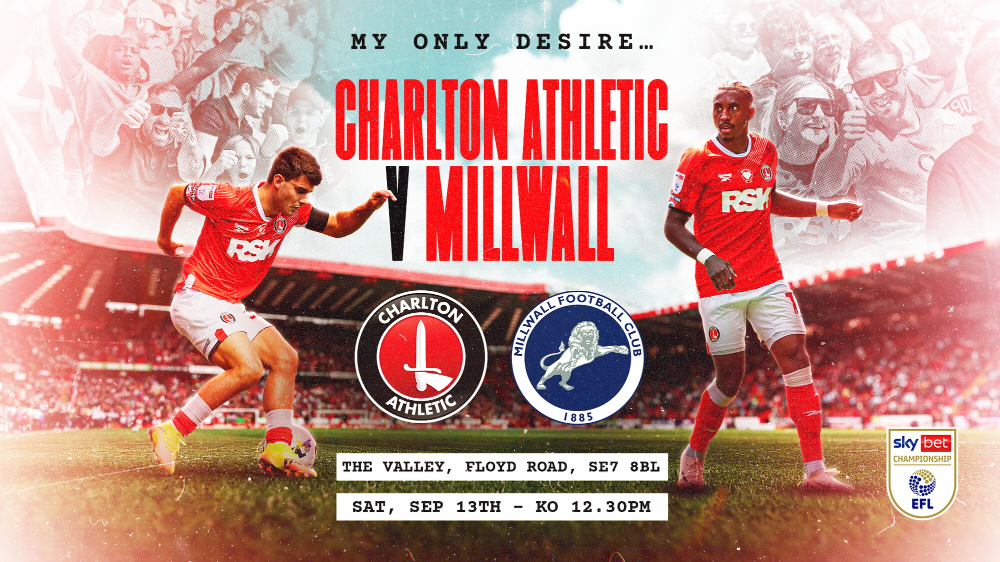 Ticketing information for Millwall fixture | Charlton Athletic Football ...