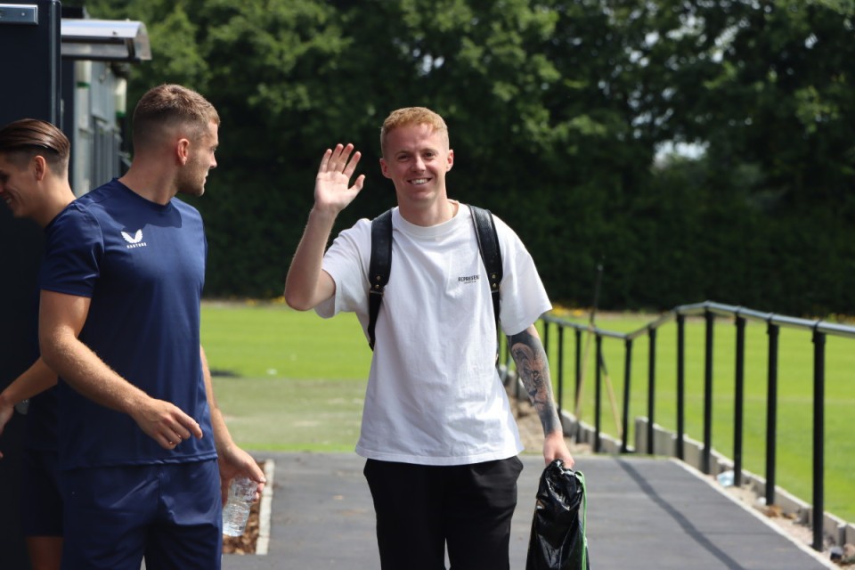 Charlie Kirk returns to Sparrows Lane for the first day of pre-season