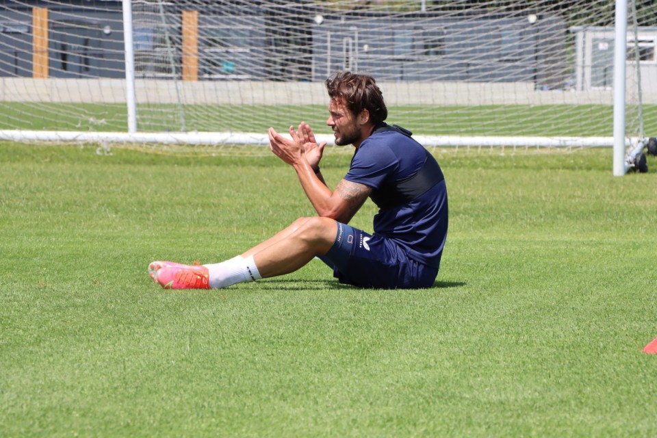 Jake Forster-Caskey enjoys a well-earned rest