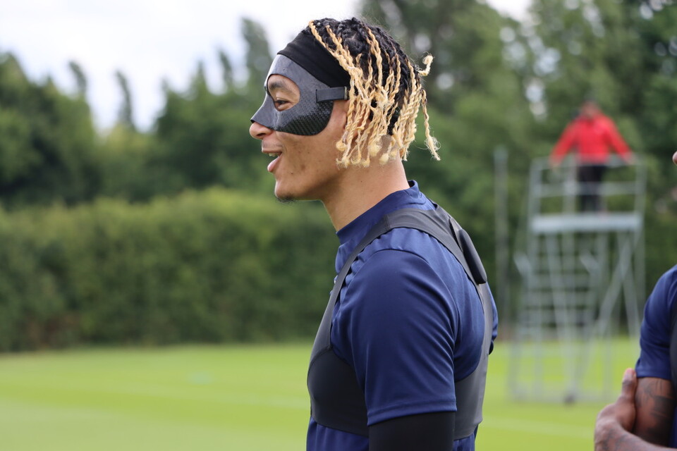 Sean Clare in pre-season training