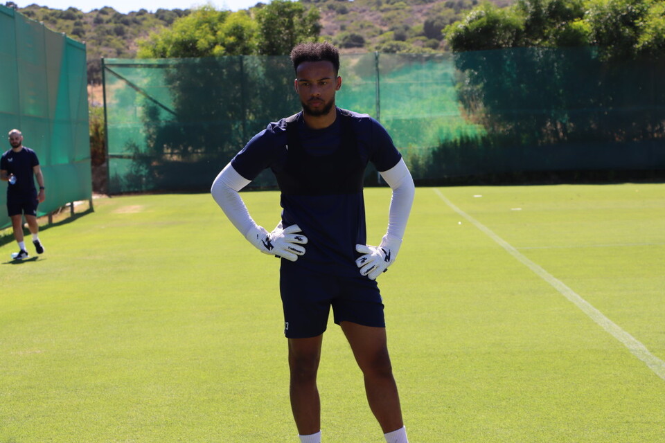 Joe Wollacott in pre-season training
