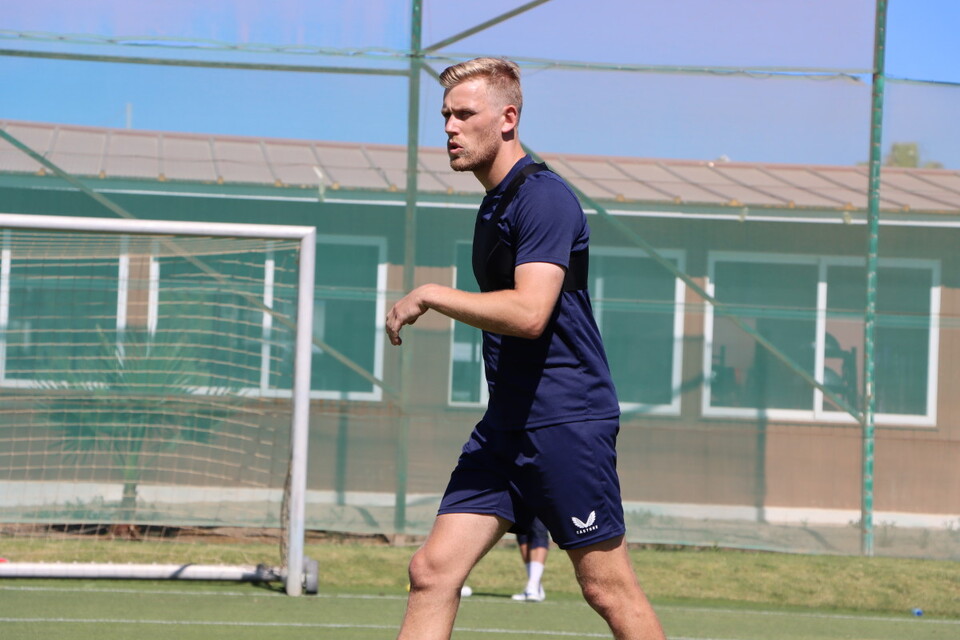 Jayden Stockley during pre-season training