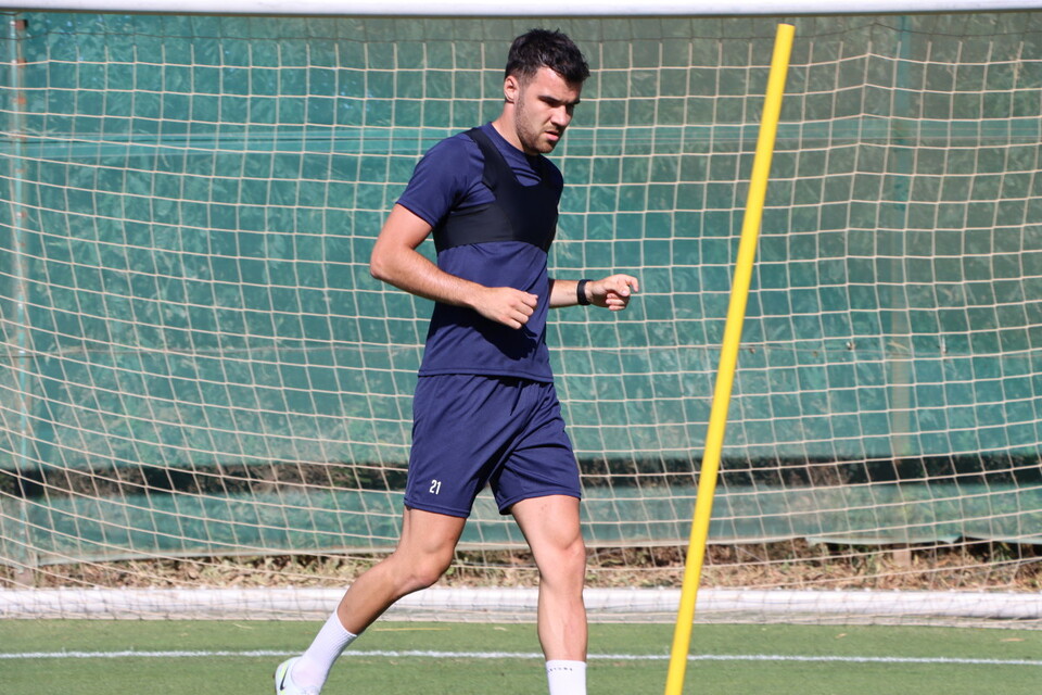 Scott Fraser pictured during pre-season training