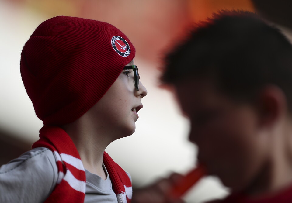 Charlton fan looks on