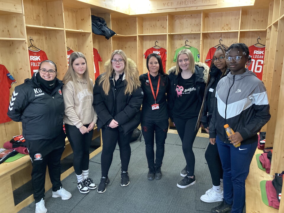 Bexley volunteers in the changing room