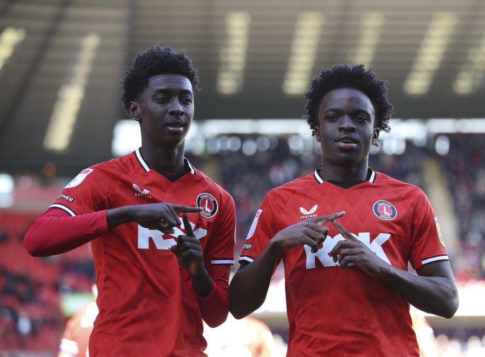 Rak-Sakyi and Campbell celebrate together