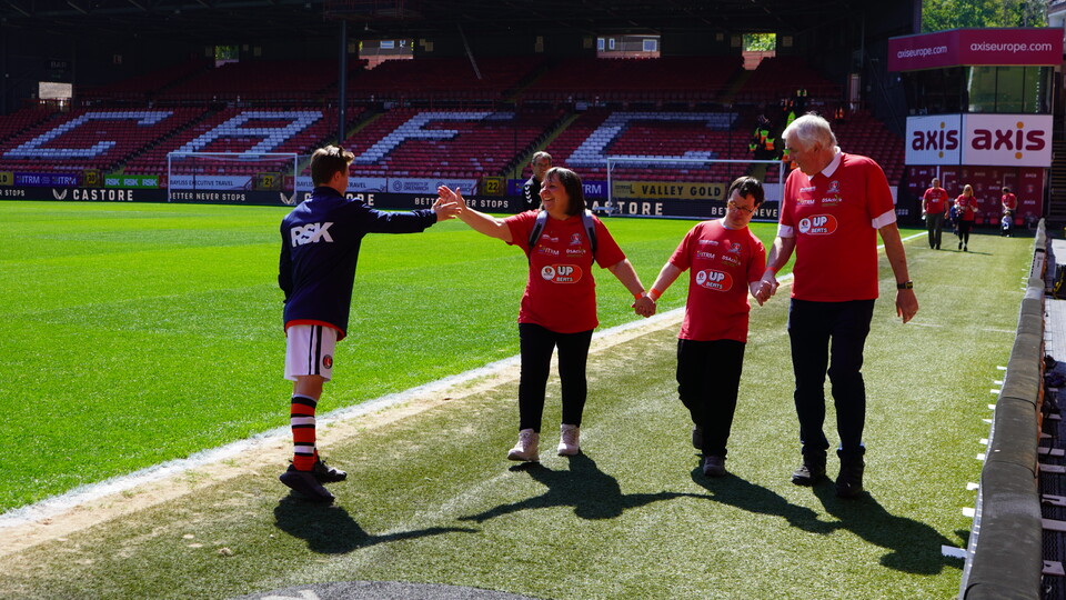 Upbeats doing their lap of honour