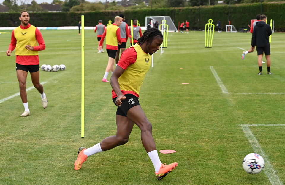 Charlton players training on August 31st