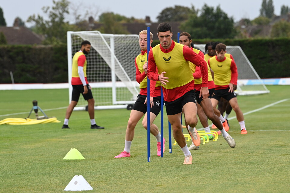 Charlton players training on August 31st