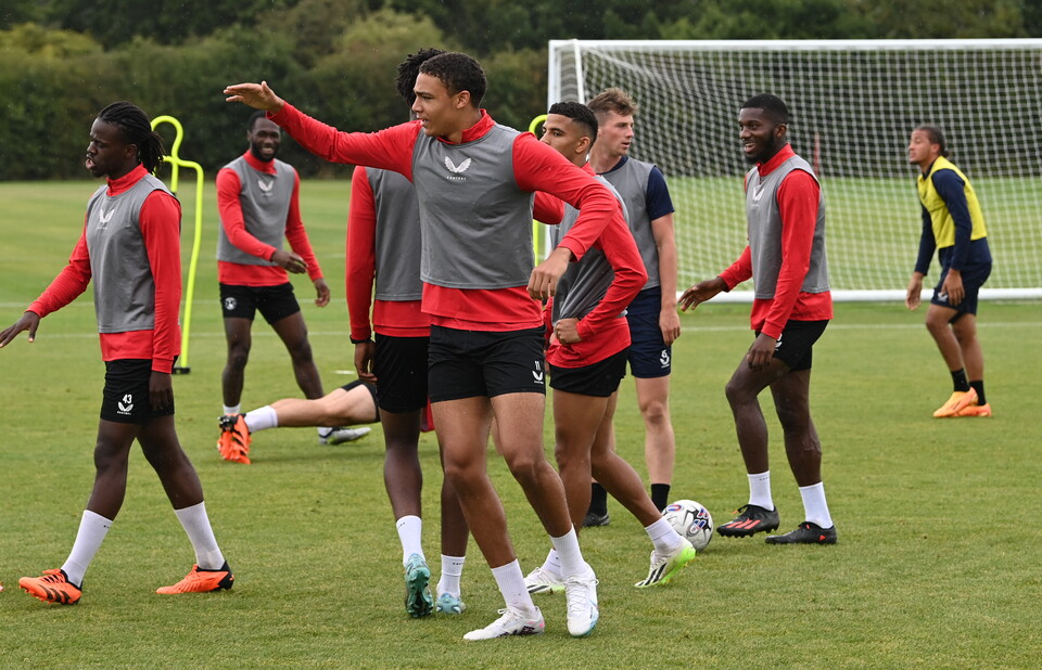 Charlton players training on August 31st