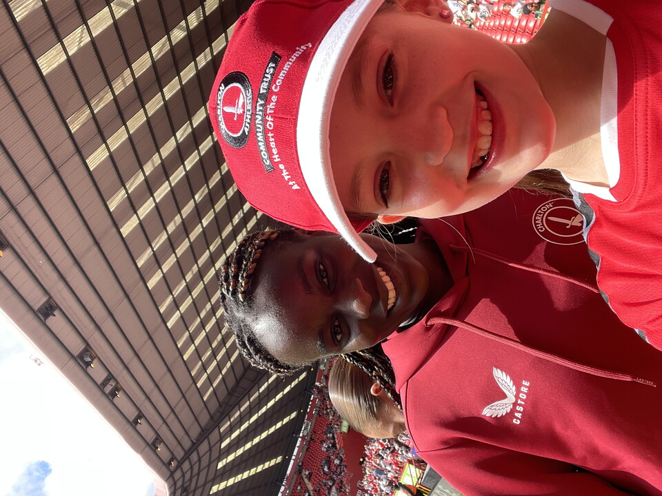 Karin Muya with young fan