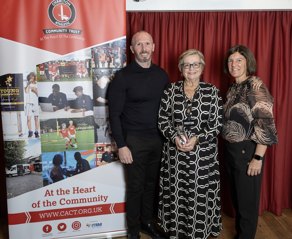 Linda Gray with Michael Appleton and Karen Hills