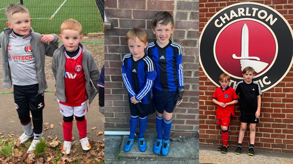 Max and Henry Garrey as they progressed through the Charlton Challenge sessions