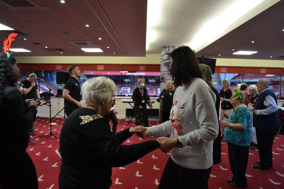 Extra Time member dancing