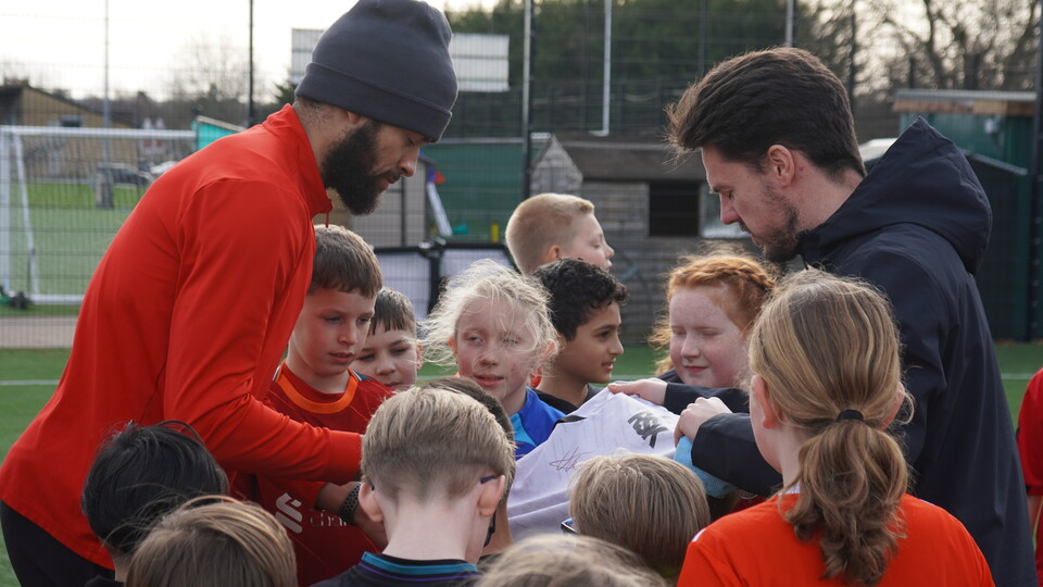 Michael Hector with young people from CACT's holiday course