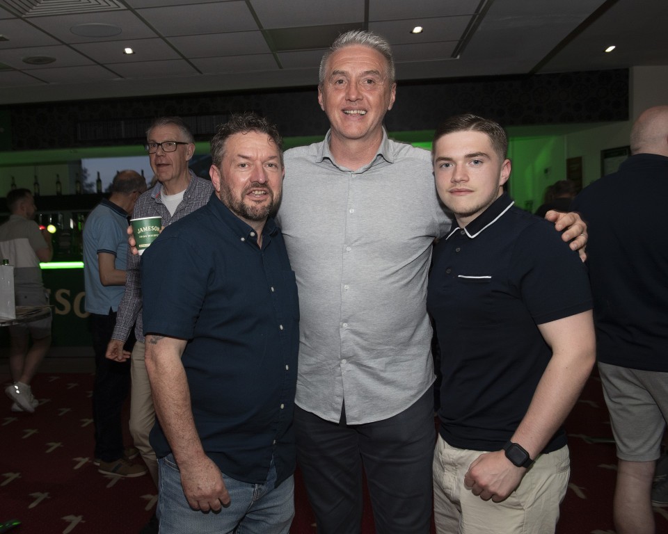 Dean Kiely with Charlton Athletic fans during a Charlton Legends Q&A in the Meantime Fans’ Bar at The Valley, London